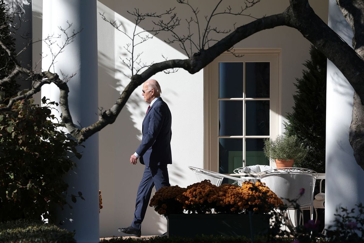 U.S. President Joe Biden departs the White House November 14, 2023 in Washington, DC. (Win McNamee/Getty Images)