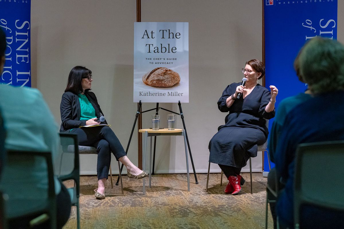 American University’s Sine Institute event in promotion of At The Table by Katherine Miller (Courtesy of Katherine Miller)