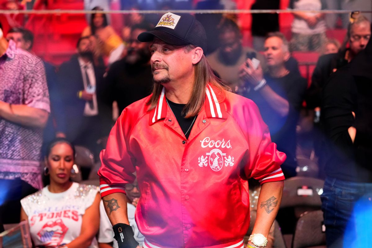 Musician Kid Rock is seen in attendance during the UFC 287 event at Kaseya Center on April 08, 2023 in Miami, Florida. (Jeff Bottari/Zuffa LLC via Getty Images)