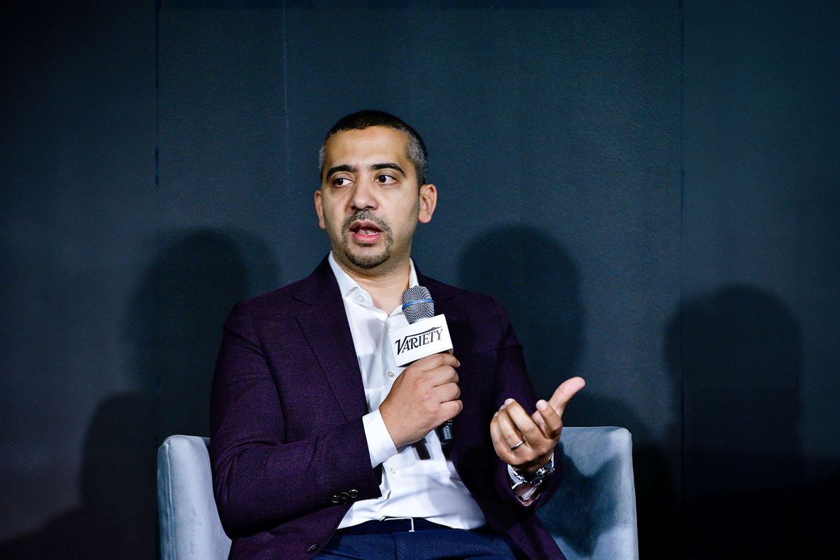 Mehdi Hasan speaks onstage during the Variety & Rolling Stone Truth Seekers Summit presented by SHOWTIME at Second Floor on August 02, 2023 in New York City. (Eugene Gologursky/Variety via Getty Images)