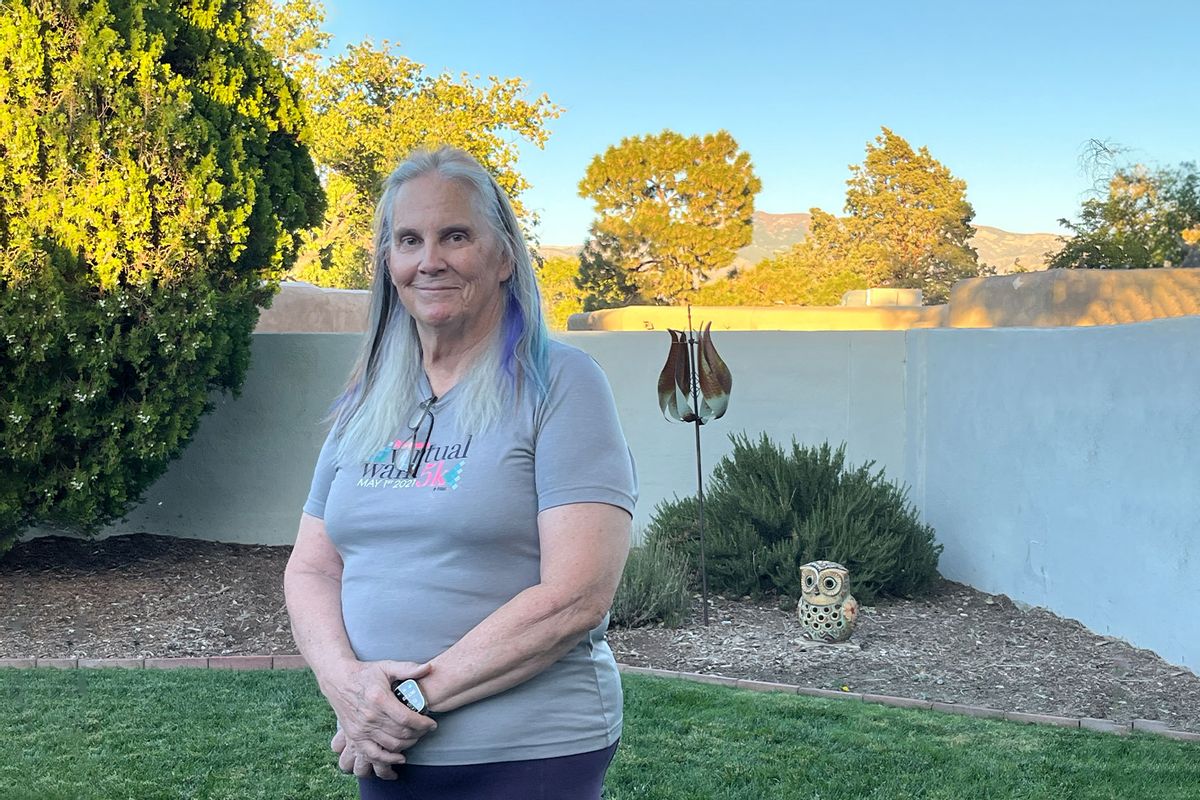 After her primary care doctor retired in 2020, Anne Withrow, a trans woman in Albuquerque, New Mexico, sought care at Truman Health Services, a clinic specializing in transgender health care at the University of New Mexico. “They said, ‘We have a waiting list.’ A year later they still had a waiting list,” she said. She was eventually seen at a local community-based health center instead. (CECILIA NOWELL FOR KFF HEALTH NEWS)