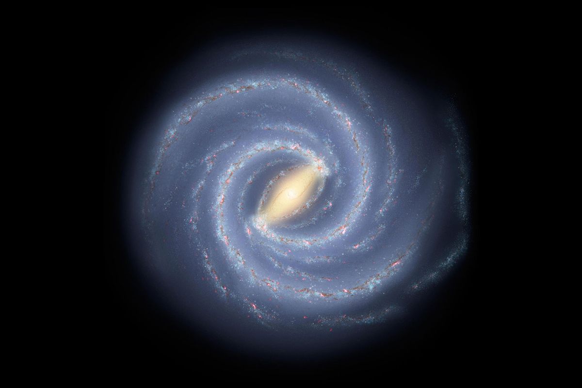 Artist concept of the Milky Way (NASA/JPL-Caltech)
