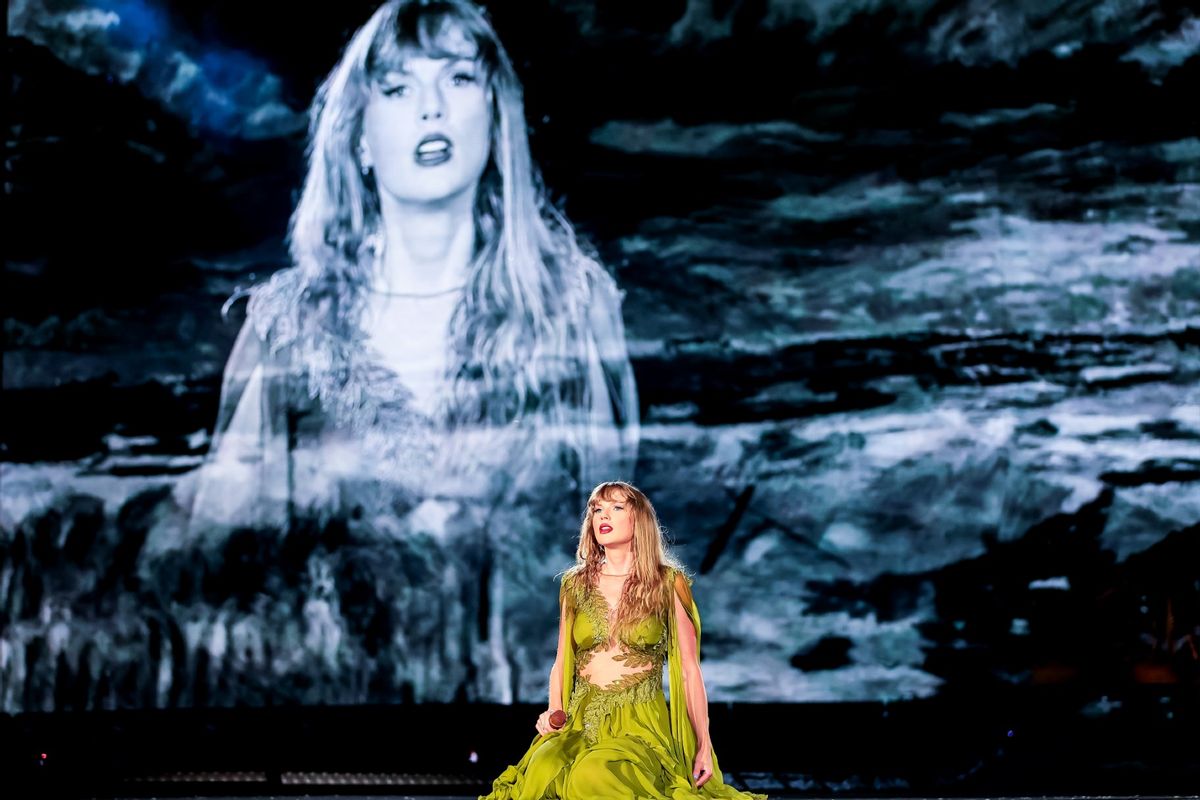 Taylor Swift performs onstage during "Taylor Swift | The Eras Tour" at Estadio Olimpico Nilton Santos on November 17, 2023 in Rio de Janeiro (Buda Mendes/TAS23/Getty Images for TAS Rights Management)