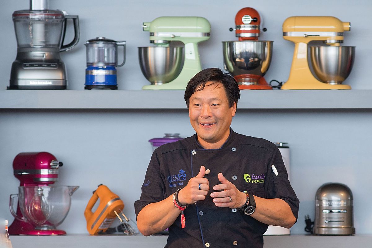 Chef Ming Tsai hosts 'Noodling Around' during the Austin FOOD & WINE Festival at Auditorium Shores on April 29, 2017 in Austin, Texas. (Rick Kern/WireImage/Getty Images)