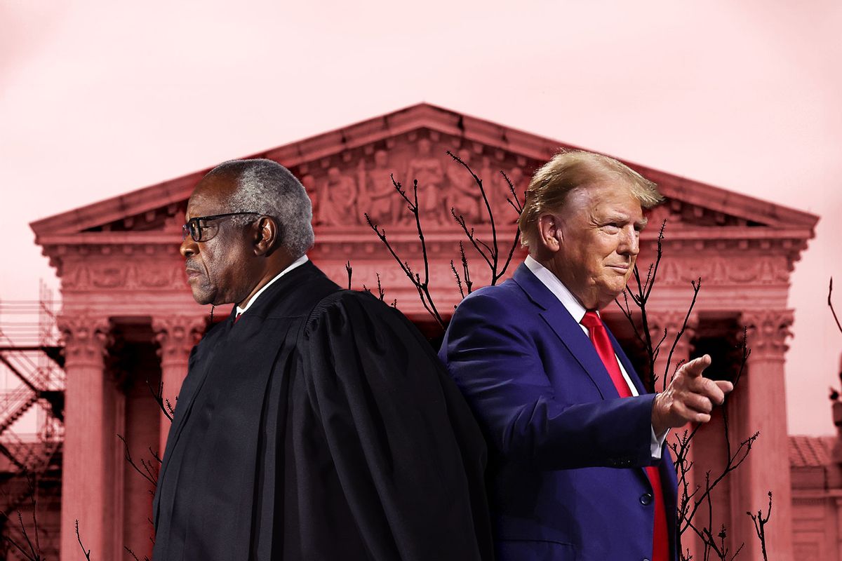 Clarence Thomas and Donald Trump (Photo illustration by Salon/Getty Images)
