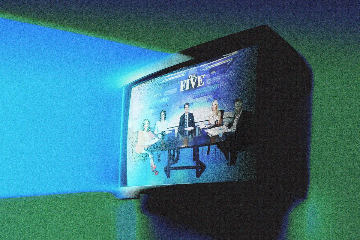 Fox News' The Five On A Creepy TV (Photo illustration by Salon/Getty Images)