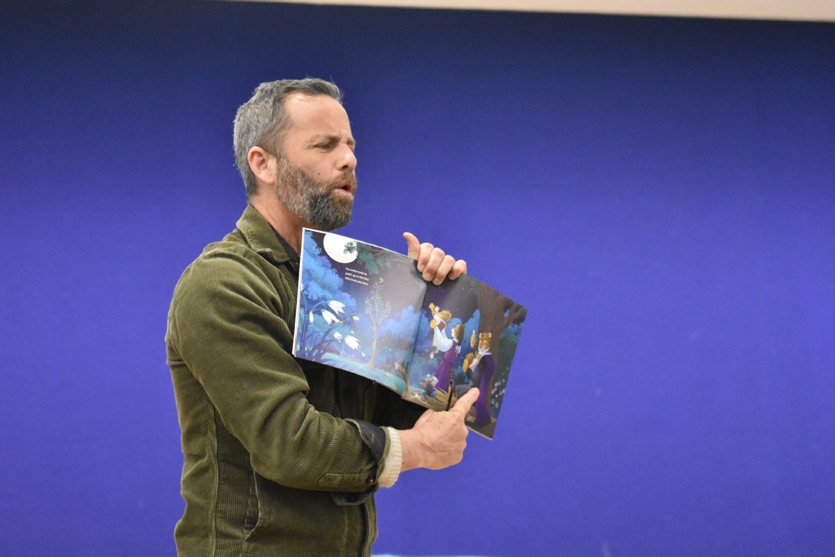  American actor and evangelist Kirk Cameron delivers remarks and reads his Christian book "As You Grow" in Scarsdale, New York on December 30, 2022.  (Kyle Mazza/Anadolu Agency via Getty Images)