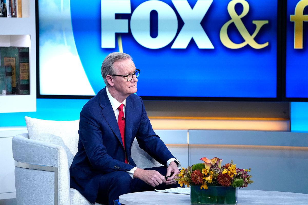 Steve Doocy during "Fox & Friends" at Fox News Channel Studios on December 04, 2023 in New York City. (John Lamparski/Getty Images)
