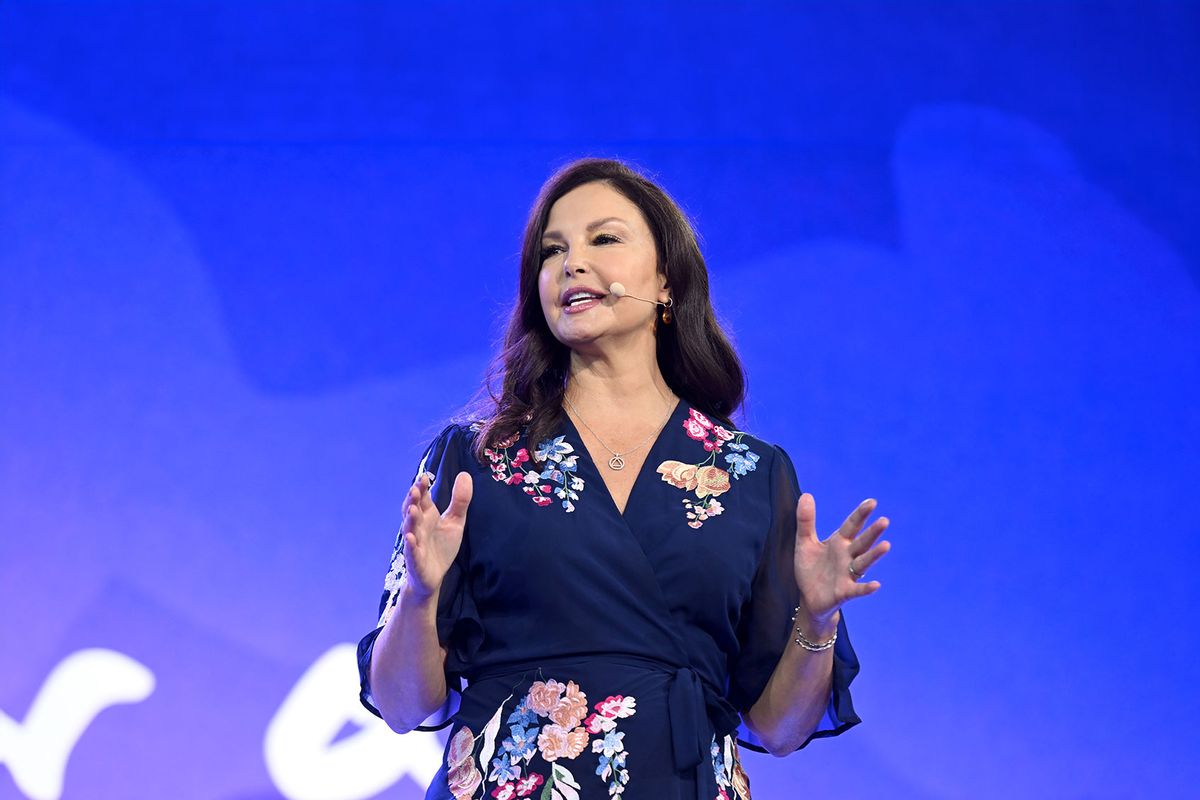 Ashley Judd speaks onstage during the Clinton Global Initiative September 2023 Meeting at New York Hilton Midtown on September 18, 2023 in New York City. (Noam Galai/Getty Images for Clinton Global Initiative)