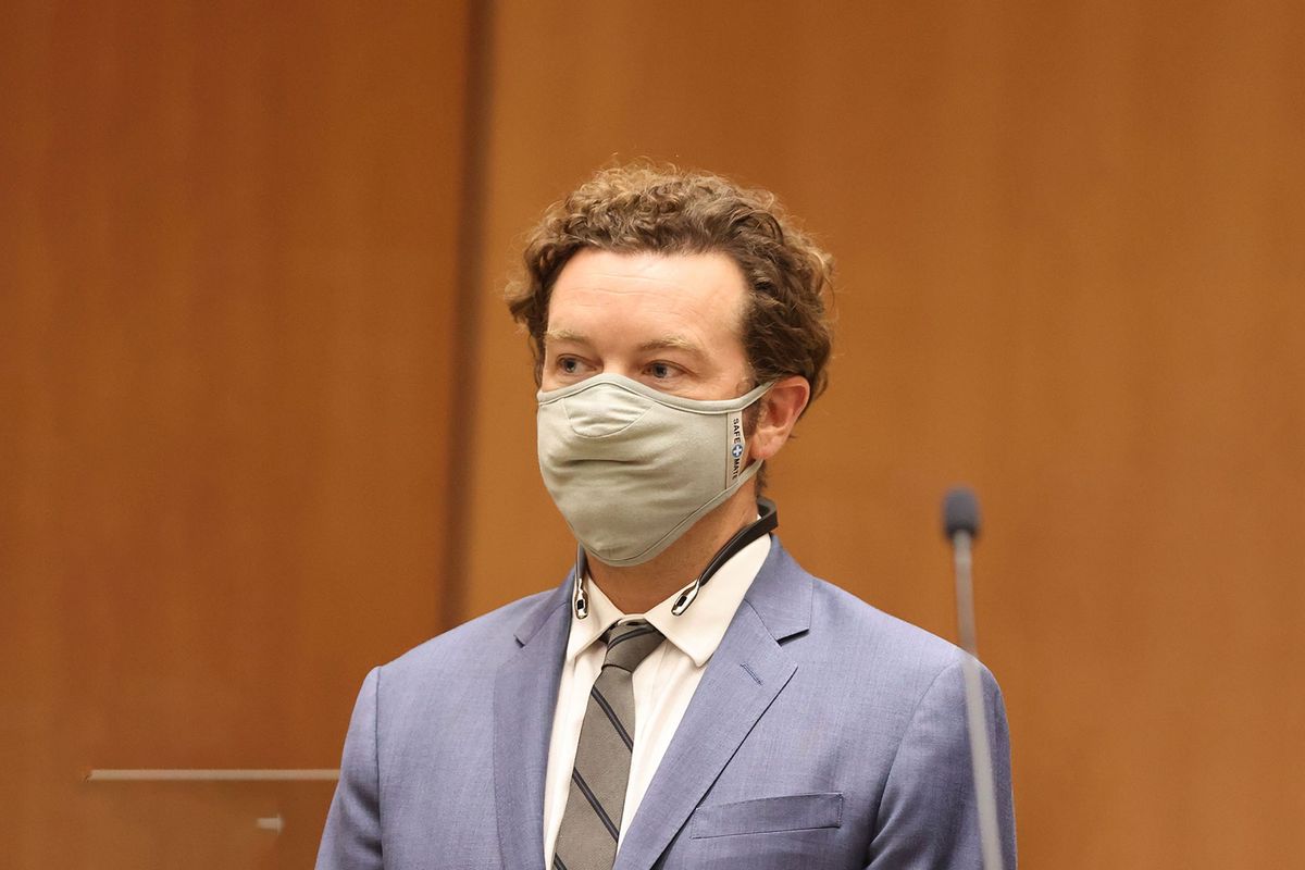 Actor Danny Masterson is arraigned on three rape charges in separate incidents in 2001 and 2003, at Los Angeles Superior Court, Los Angeles, California, September 18, 2020. (LUCY NICHOLSON/POOL/AFP via Getty Images)