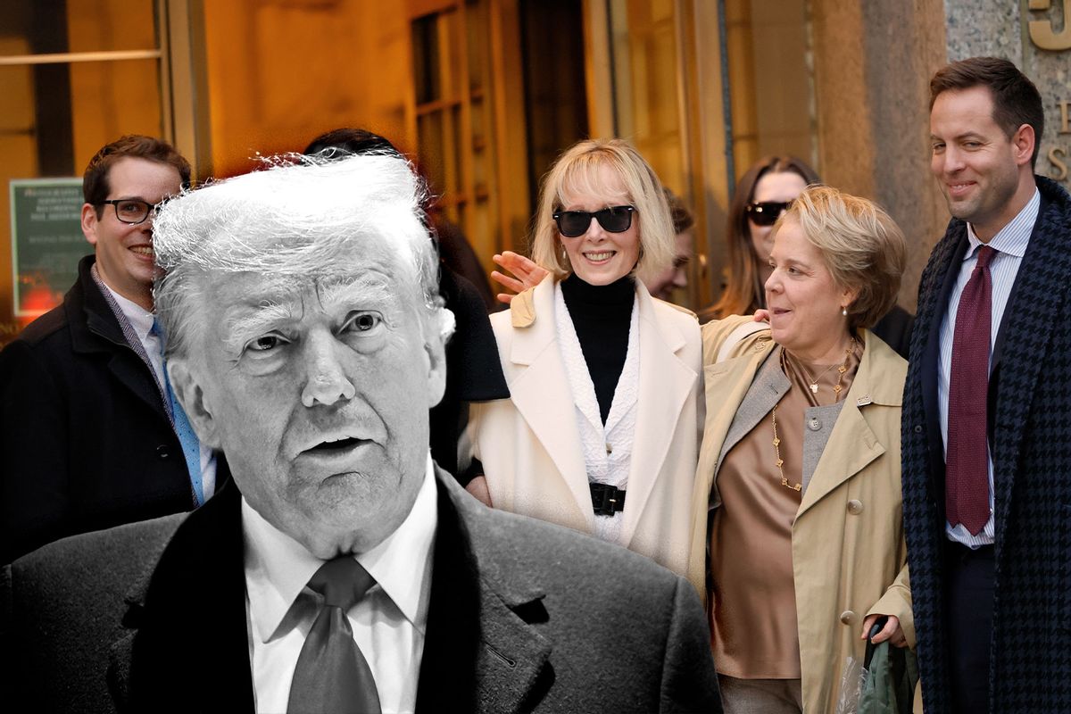 Donald Trump and E. Jean Carroll (Photo illustration by Salon/Getty Images)