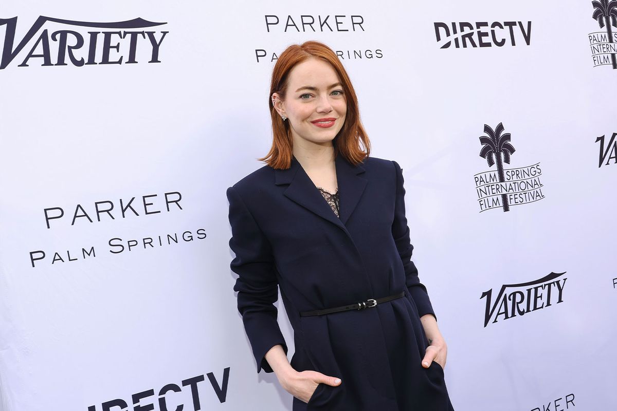 Emma Stone attends Variety's 10 Directors To Watch & Creative Impact Awards presented by DIRECTV at Parker Palm Springs on January 05, 2024 in Palm Springs, California. (Amy Sussman/Variety via Getty Images)