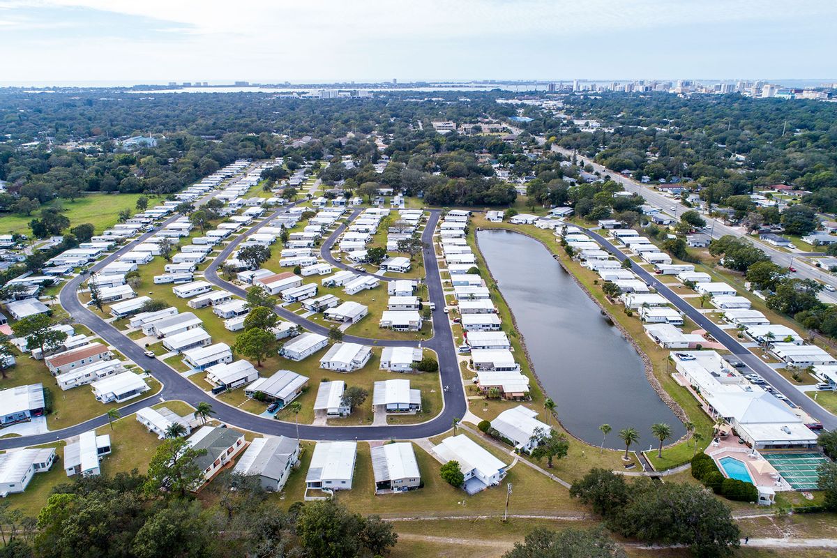 Florida, Sarasota, Saralake Estates Mobile Home Park. (Jeffrey Greenberg/Universal Images Group via Getty Images)