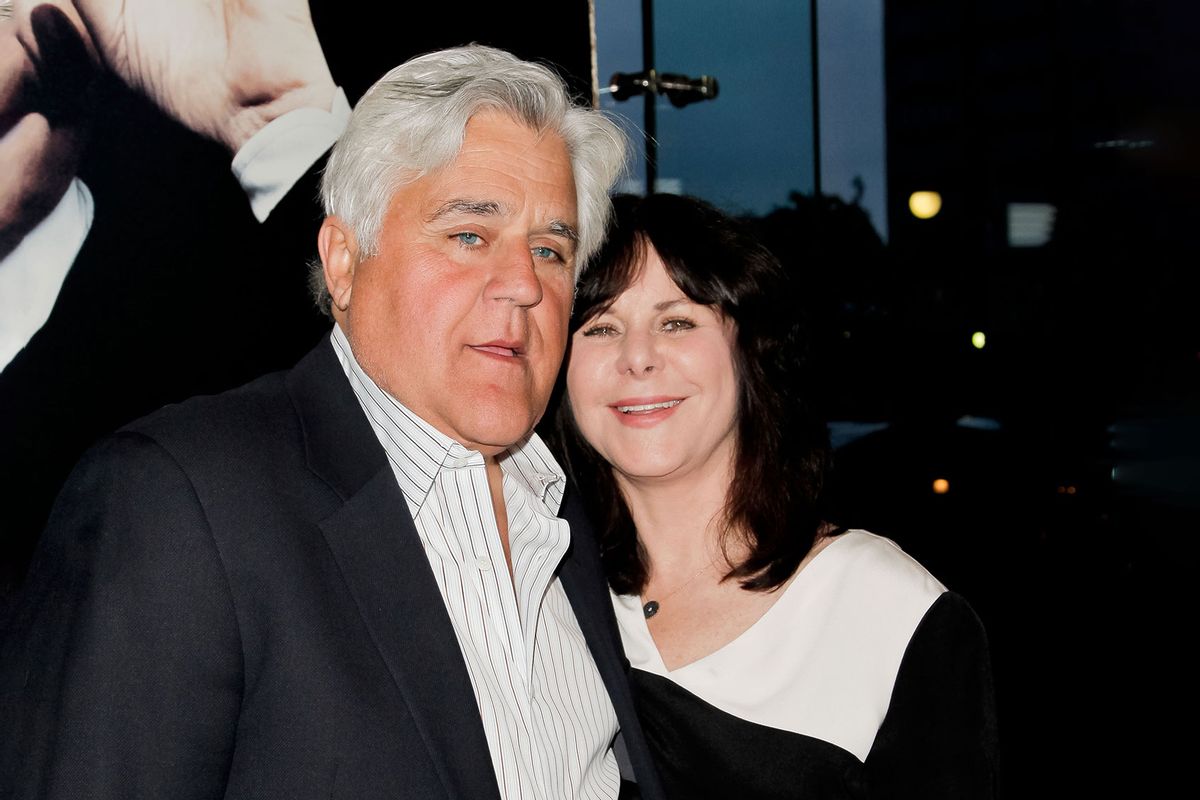 Jay Leno and Mavis Leno attend an HBO premiere of an exclusive presentation of 'Billy Crystal 700 Sundays' at Ray Kurtzman Theater on April 17, 2014 in Los Angeles, California. (Tibrina Hobson/FilmMagic/Getty Images)