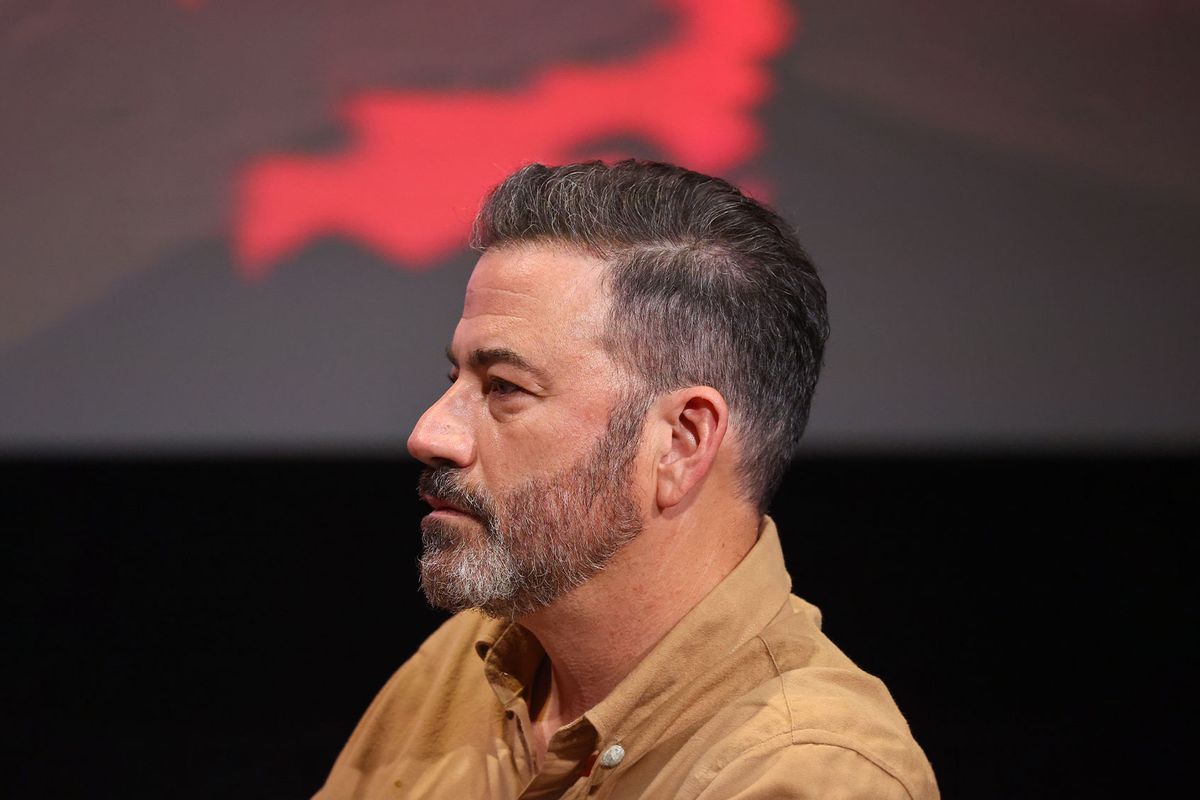 Jimmy Kimmel attends the FYC panel for FX's "Welcome to Wrexham" at Television Academy on April 29, 2023 in Los Angeles, California. (Leon Bennett/The Hollywood Reporter via Getty Images)
