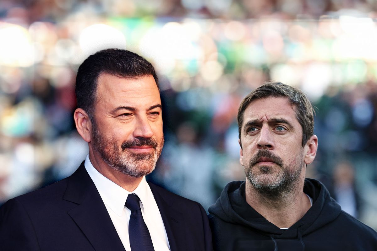 Jimmy Kimmel and Aaron Rodgers (Photo illustration by Salon/Getty Images)