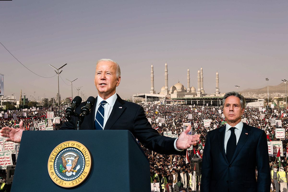 Joe Biden and Antony Blinken (Photo illustration by Salon/Getty Images)