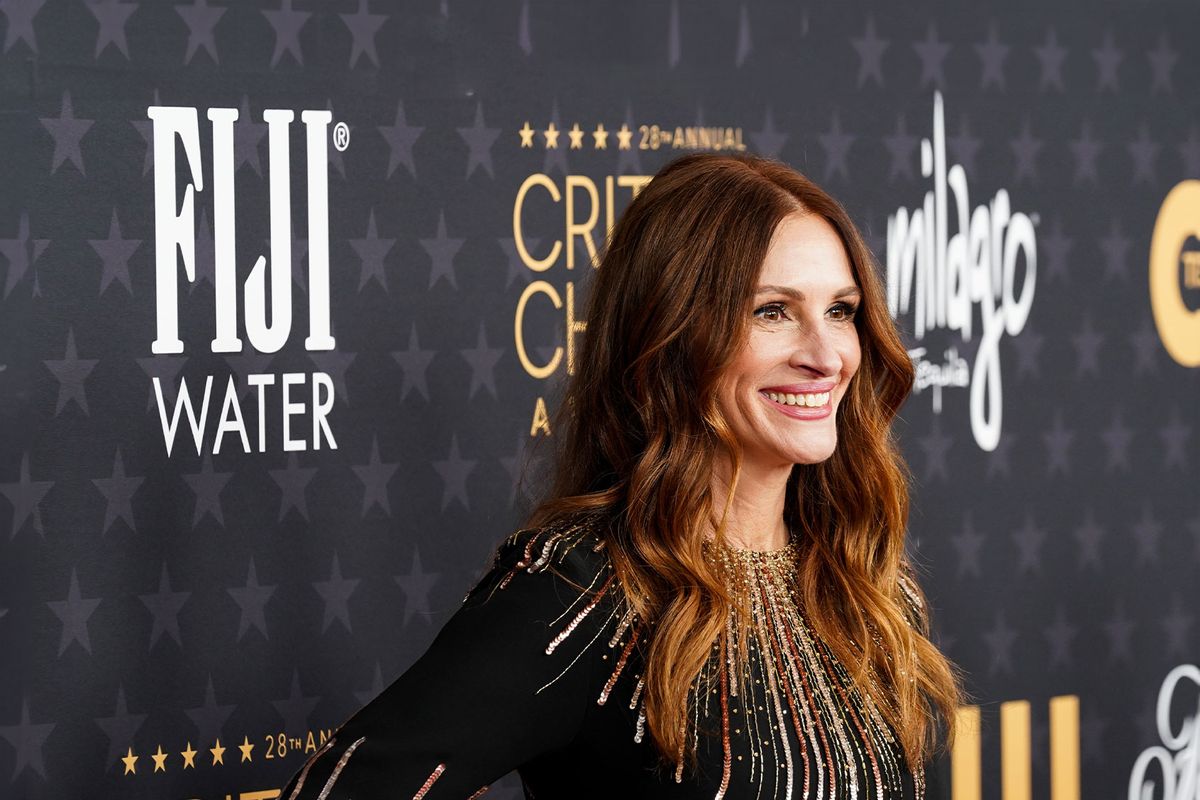 Julia Roberts attends as Janelle Monáe accepts the Seventh Annual #SeeHer Award at 2023 Critics' Choice Awards on January 15, 2023 in Los Angeles, California. (Presley Ann/Getty Images for SeeHer)