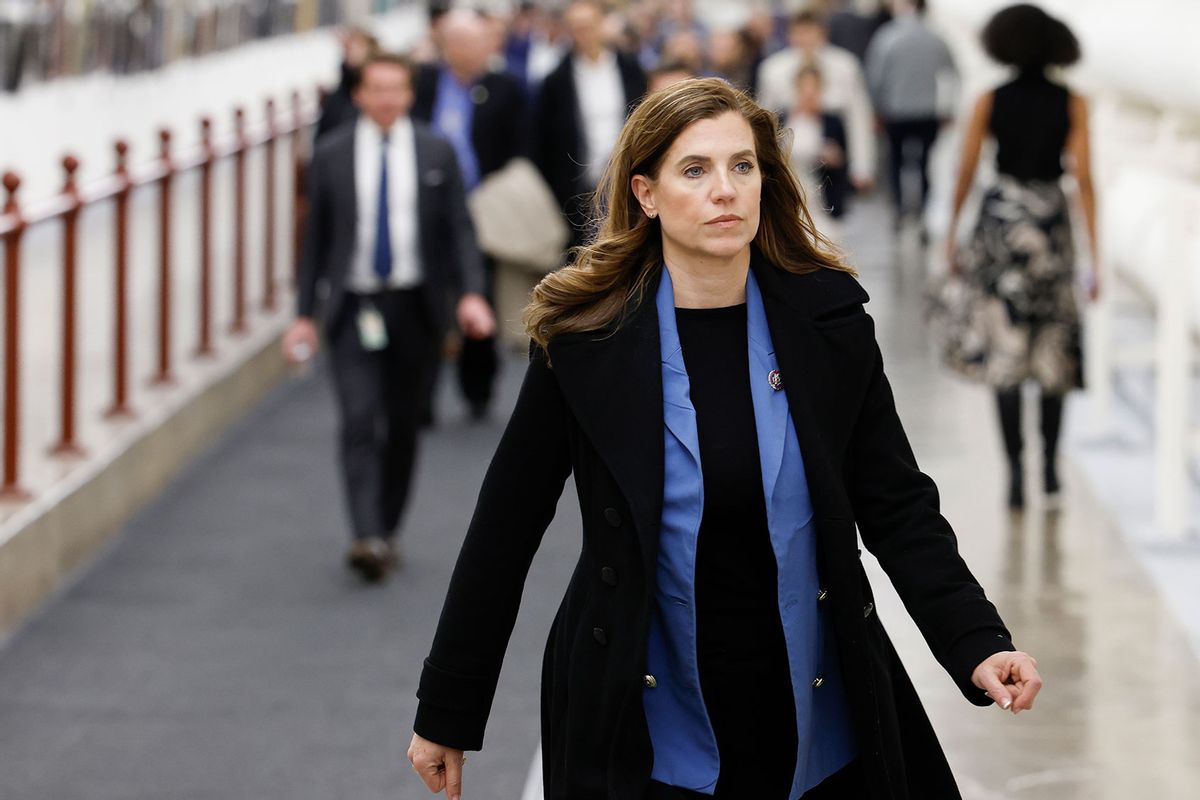 U.S. Rep. Nancy Mace (R-SC) walks to the House Chambers of the U.S. Capitol Building on November 14, 2023 in Washington, DC. (Anna Moneymaker/Getty Images)