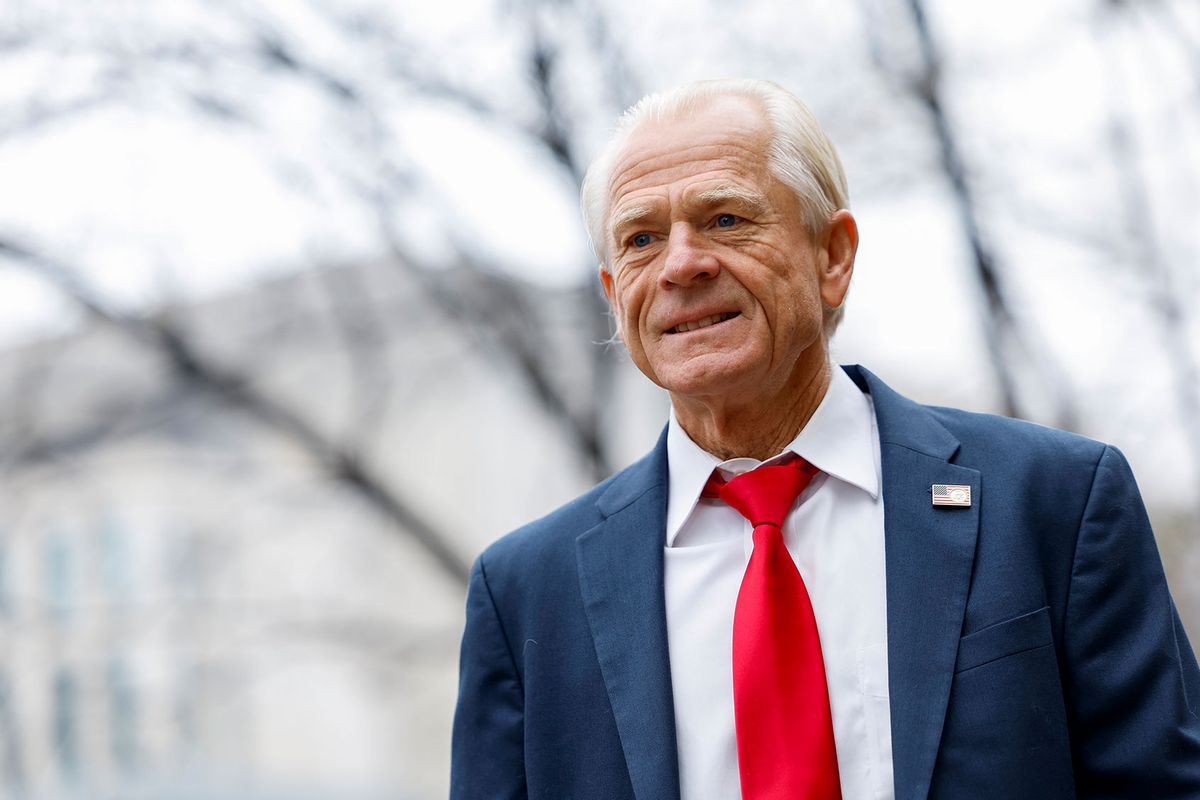 Peter Navarro, a former advisor to former U.S. President Donald Trump, arrives at the E. Barrett Prettyman Courthouse on January 25, 2024 in Washington, DC. (Anna Moneymaker/Getty Images)