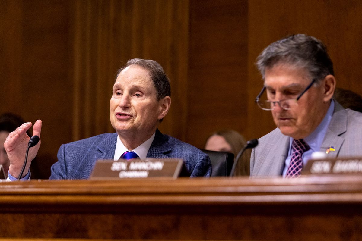 Sen. Ron Wyden (D-OR) speaks during a Senate Energy and Natural Resources Committee hearing on Federal Electric Vehicle Incentives on January 11, 2024 in Washington, DC. (Anna Rose Layden/Getty Images)