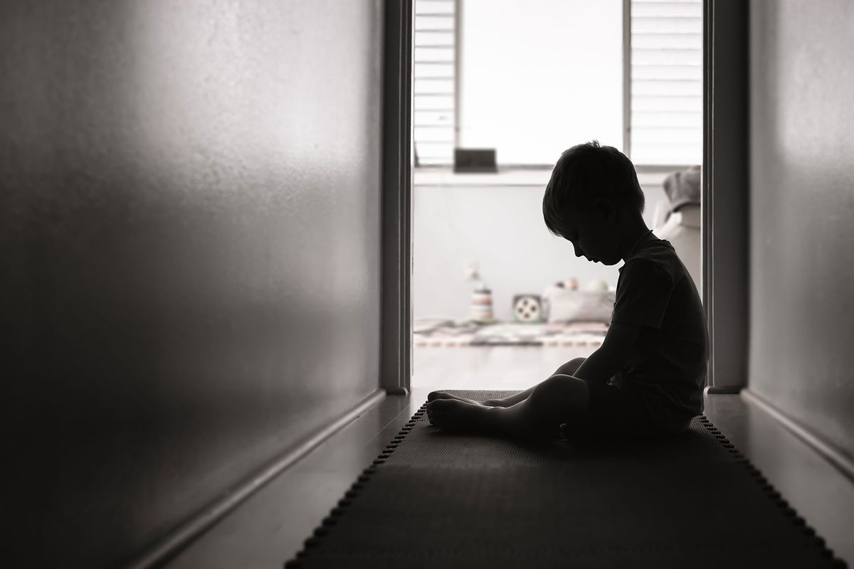 Sad little boy at home (Getty Images/kieferpix)