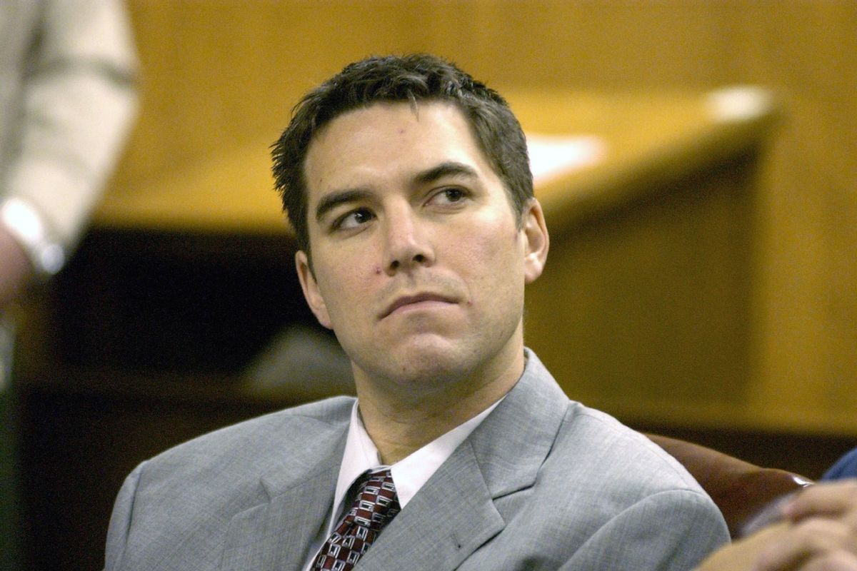 Scott Peterson listens to prosecutor Joseph Distaso respond to defense attorney Mark Geragos' petition for dismissing double murder charges against Peterson January 14, 2004 in Modesto, California. (Bart Ah You-Pool/Getty Images)