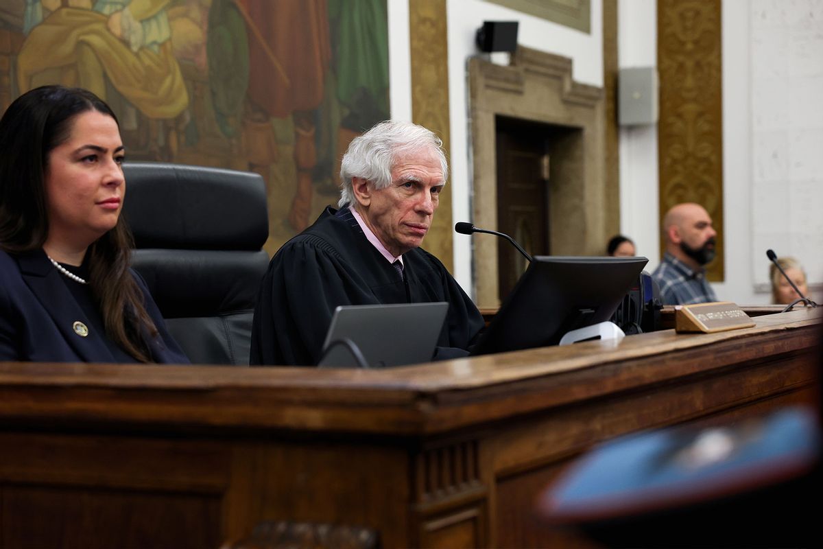 Judge Arthur Engoron presides over closing arguments in the Trump Organization civil fraud trial at New York State Supreme Court on January 11, 2024 in New York City. (Shannon Stapleton-Pool/Getty Images)