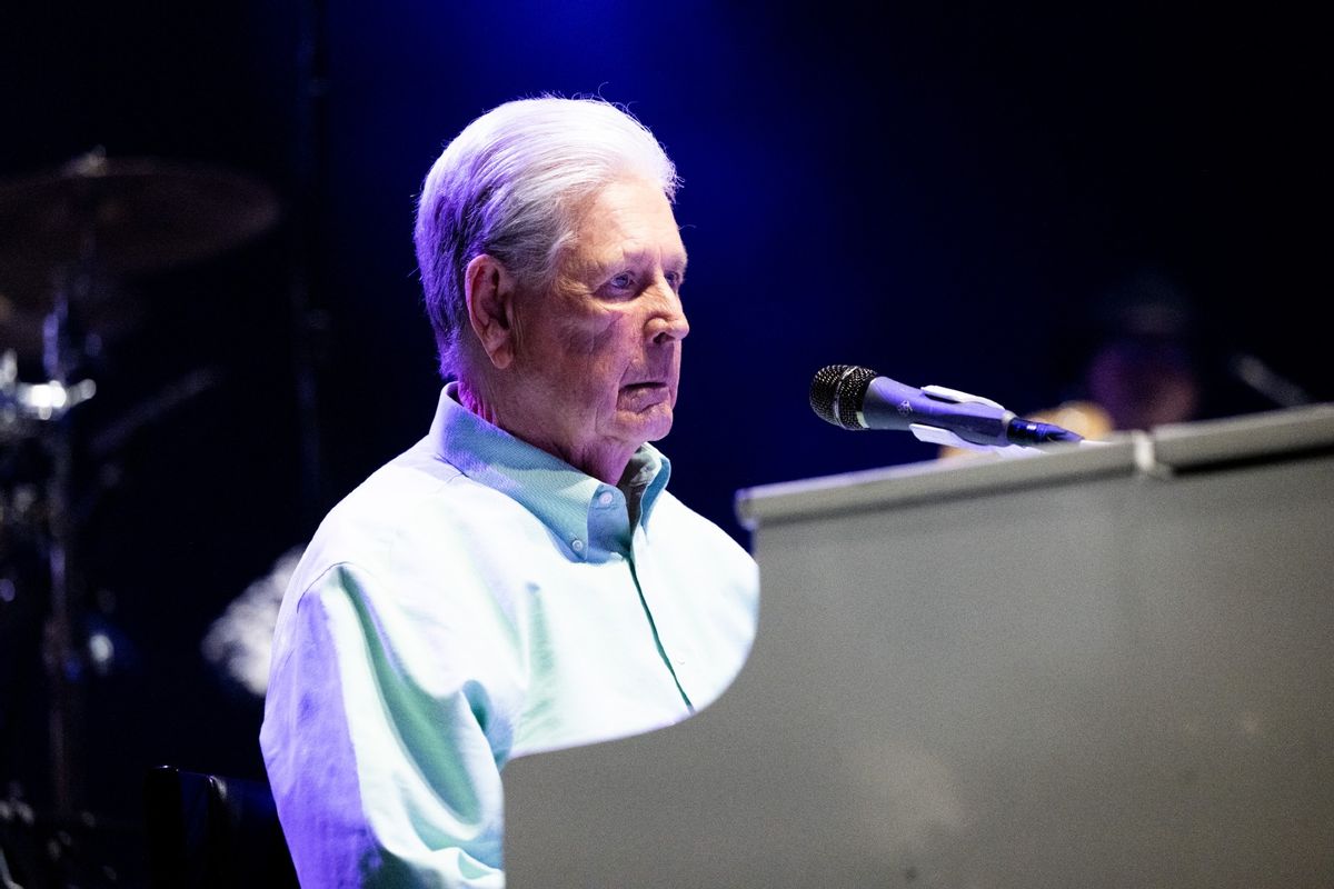 Musician Brian Wilson, founding member of The Beach Boys, performs onstage at The Kia Forum on June 09, 2022 in Inglewood, California. (Scott Dudelson/Getty Images)