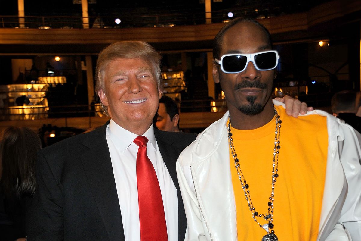 Donald Trump and Snoop Dogg attend the COMEDY CENTRAL Roast of Donald Trump at the Hammerstein Ballroom on March 9, 2011 in New York City. (Jeff Kravitz/FilmMagic/Getty Images)