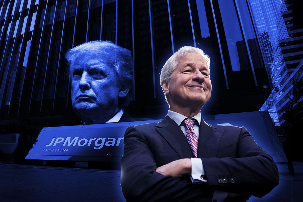 Jamie Dimon and Donald Trump (Photo illustration by Salon/Getty Images)