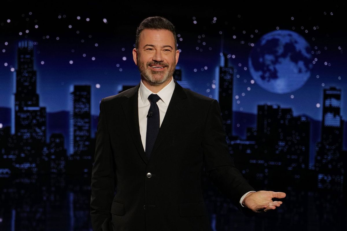 Jimmy Kimmel hosting "Jimmy Kimmel Live!" (Disney/Randy Holmes)