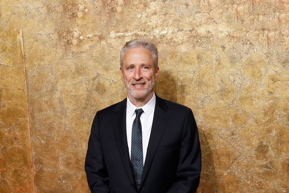 Jon Stewart attends the Clooney Foundation for Justice's 2023 Albie Awards at New York Public Library on September 28, 2023 in New York City. (Taylor Hill/WireImage/Getty Images)