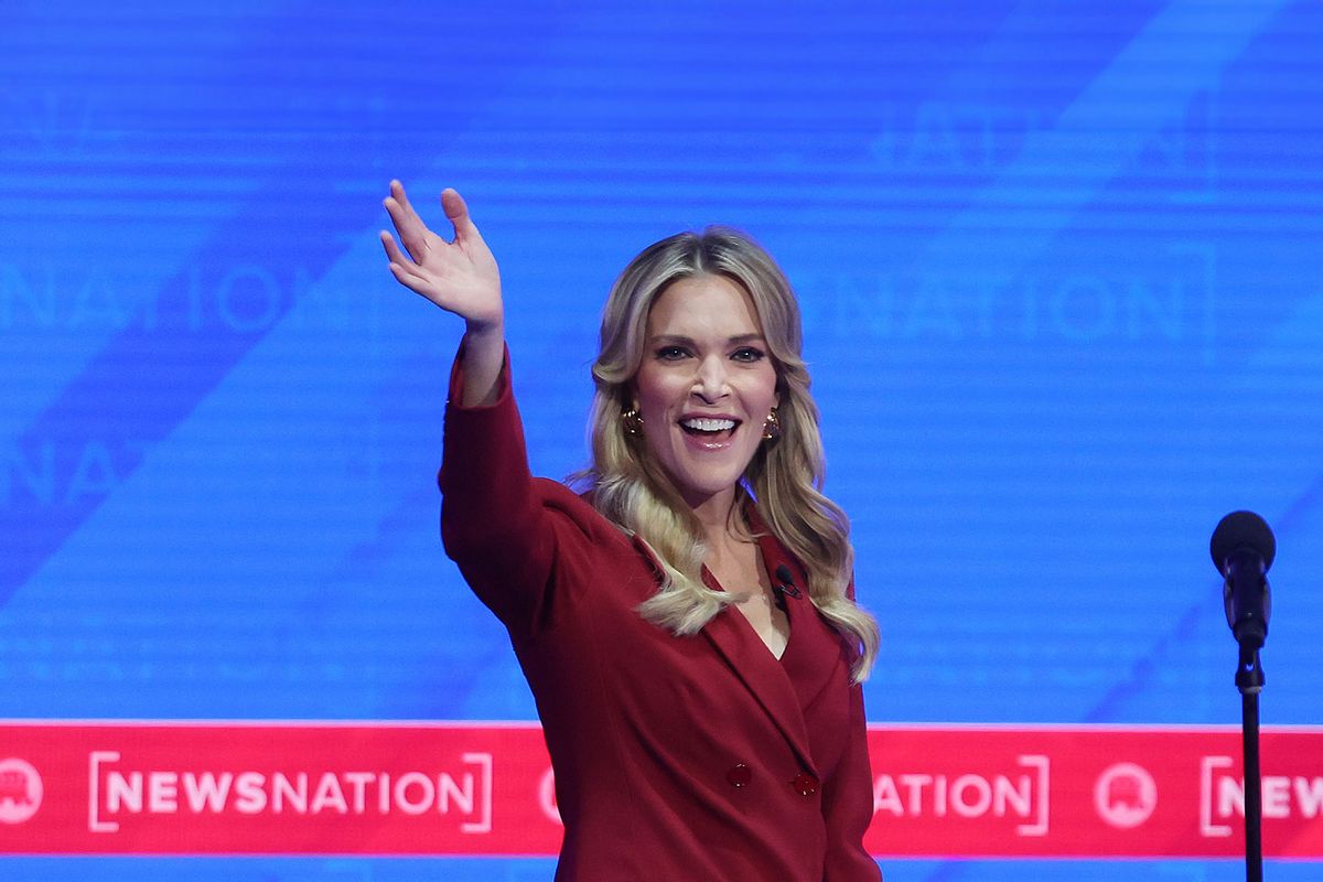 Former FOX News host and moderator Megyn Kelly takes the stage ahead of the NewsNation Presidential Primary Debate at the University of Alabama Moody Music Hall on December 6, 2023 in Tuscaloosa, Alabama. (Justin Sullivan/Getty Images)