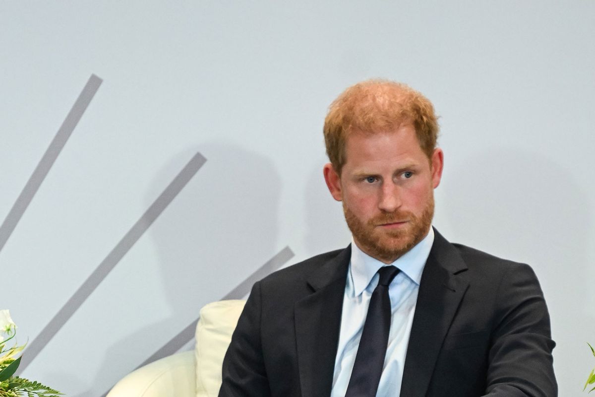 Prince Harry, Duke of Sussex speaks onstage at The Archewell Foundation Parents’ Summit: Mental Wellness in the Digital Age during Project Healthy Minds' World Mental Health Day Festival 2023 at Hudson Yards on October 10, 2023 in New York City. (Bryan Bedder/Getty Images for Project Healthy Minds)