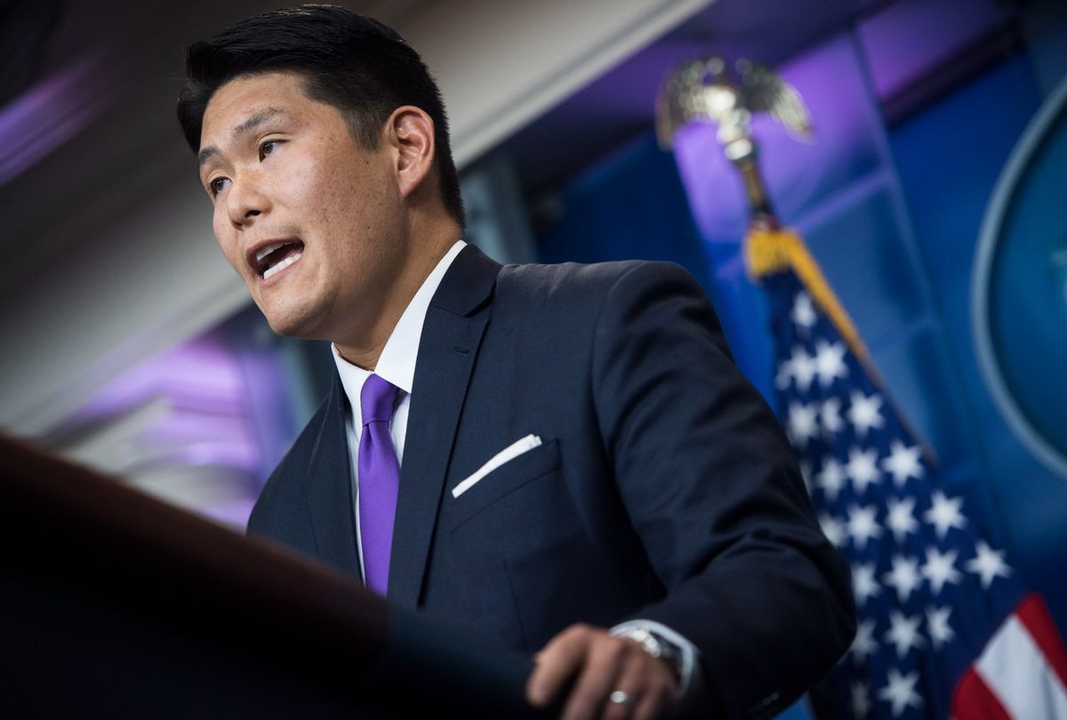 Robert Hur speaks in the Brady Press Briefing room of the White House in Washington, DC on Thursday, July 27, 2017. (Jabin Botsford/The Washington Post via Getty Images)