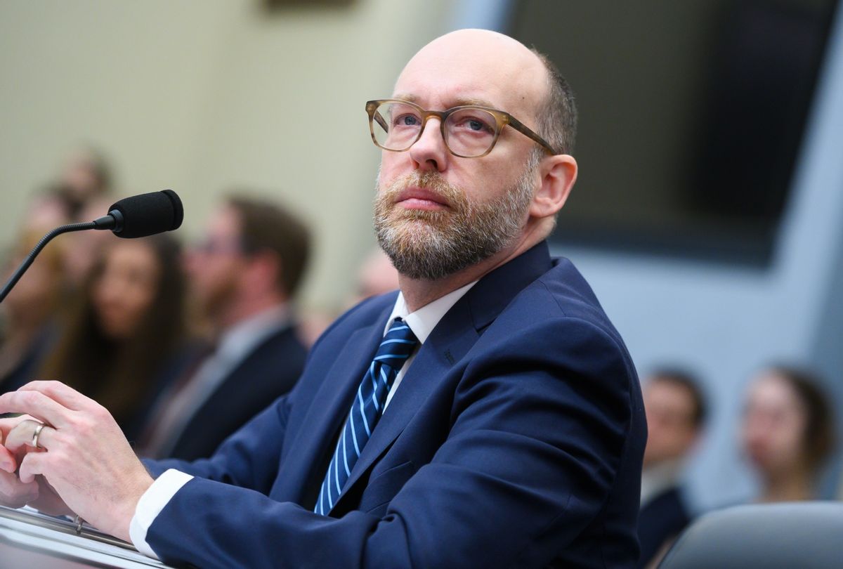 Russell Vought, former acting director of the Office of Management and Budget, testifies before Congress on Wednesday, February 12, 2020.  (om Williams/CQ-Roll Call, Inc via Getty Images)