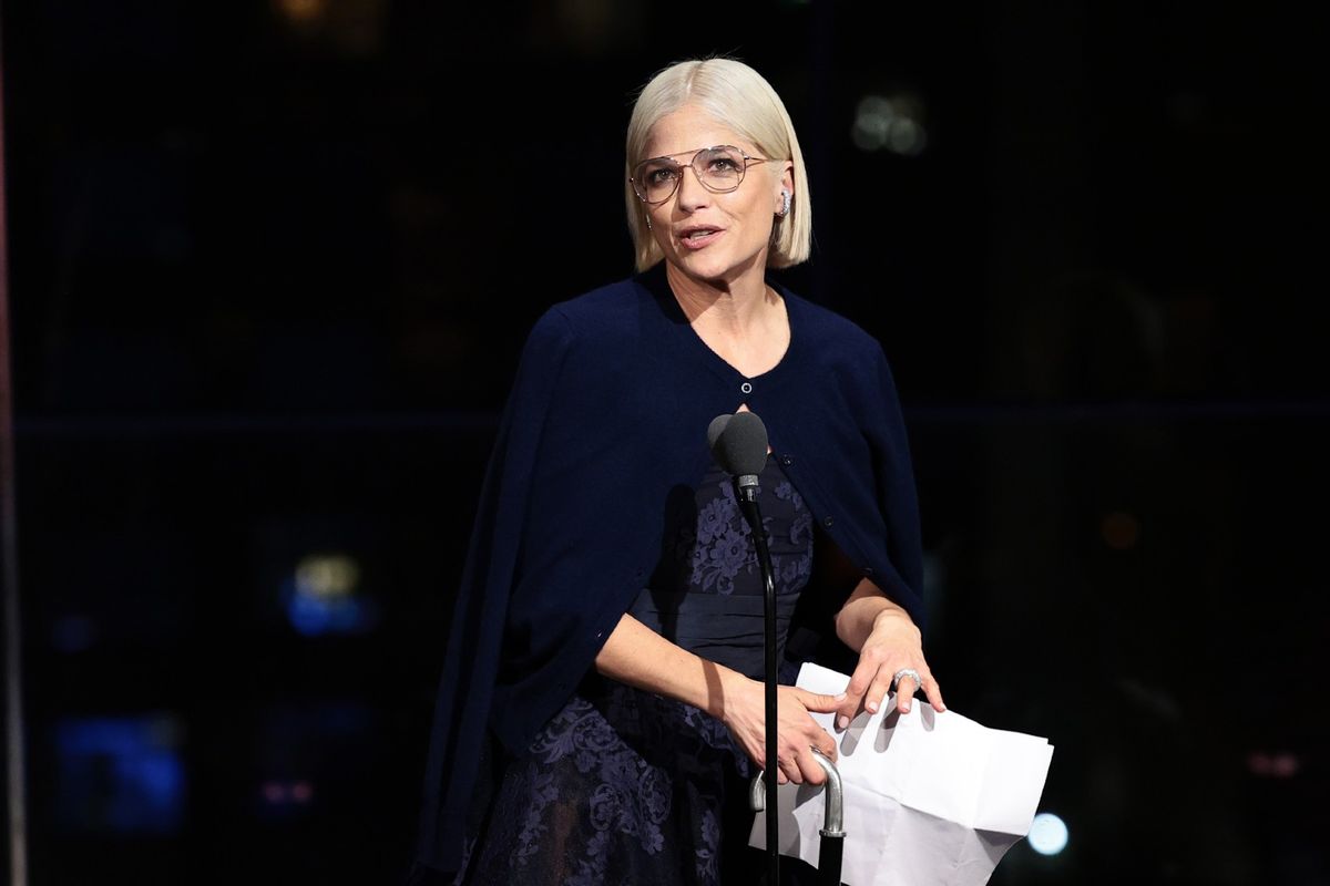 Selma Blair speaks onstage during Glamour Women of the Year 2023 at Jazz at Lincoln Center on November 07, 2023 in New York City.  (Dimitrios Kambouris/Getty Images for Glamour)