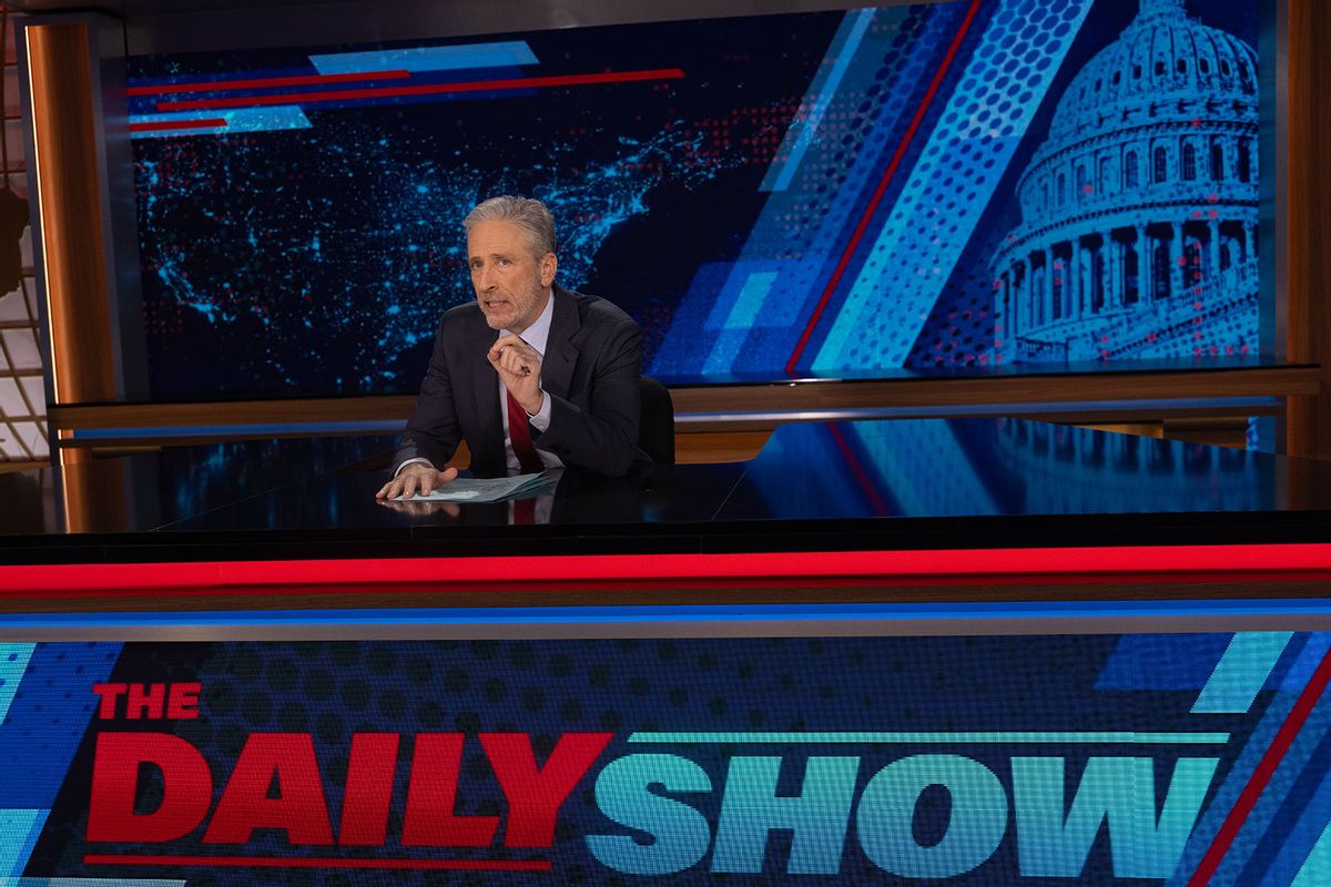 Jon Stewart on "The Daily Show" (Matt Wilson/Comedy Central)