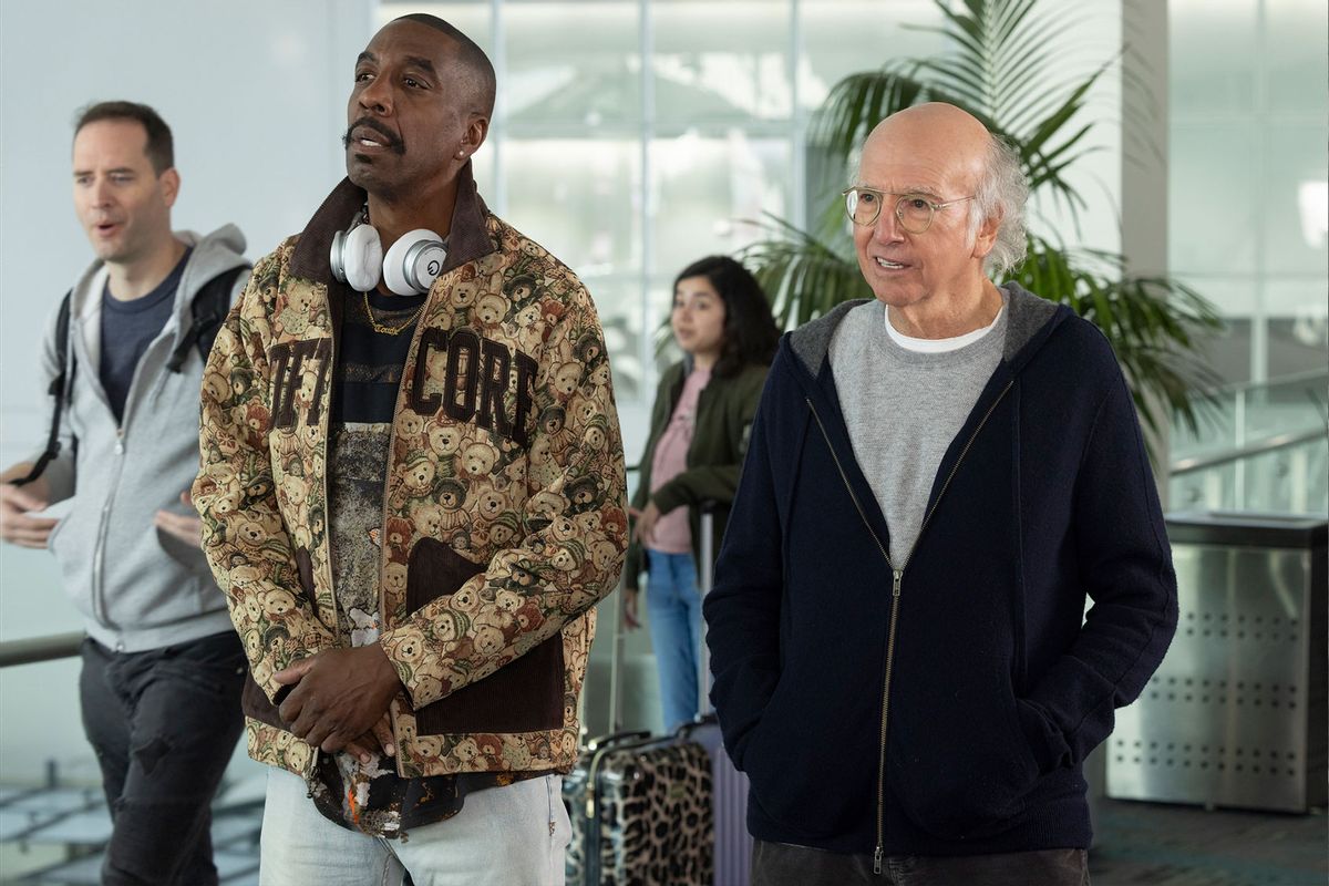 J.B. Smoove and Larry David in "Curb Your Enthusiasm" (John Johnson/HBO)