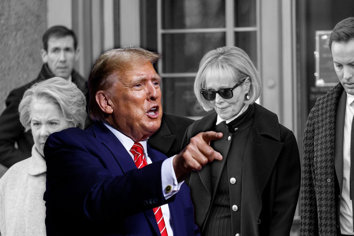 Donald Trump and E. Jean Carroll (Photo illustration by Salon/Getty Images)