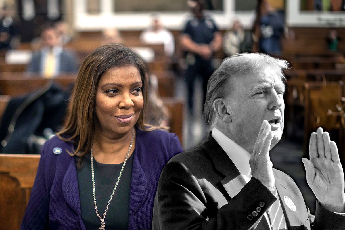 Letitia James and Donald Trump (Photo illustration by Salon/Getty Images)