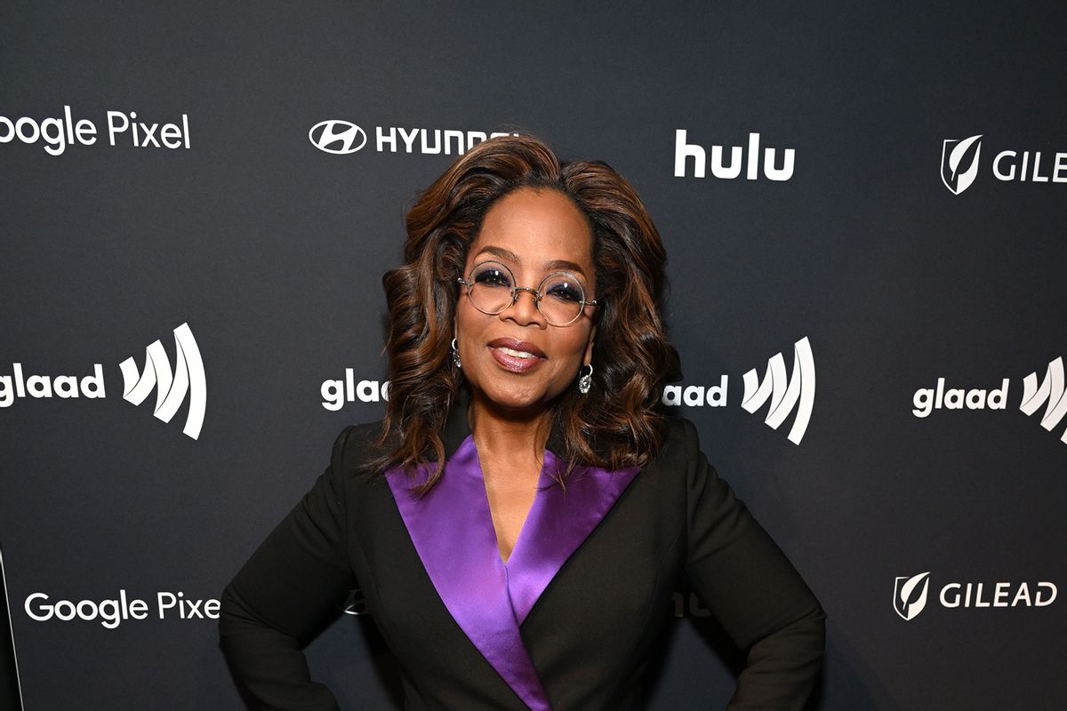 Oprah Winfrey poses backstage during the 35th GLAAD Media Awards - Los Angeles at The Beverly Hilton on March 14, 2024 in Beverly Hills, California. (Michael Kovac/Getty Images for GLAAD)