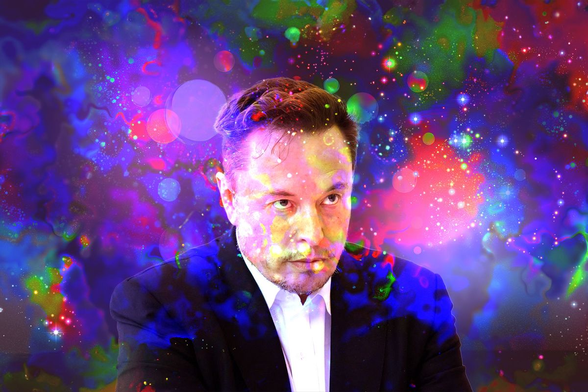 Psychedelic Elon Musk (Photo illustration by Salon/Getty Images)
