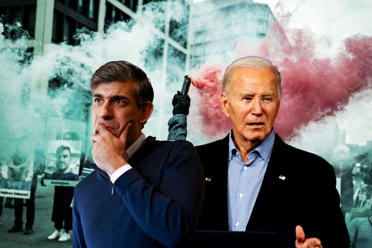 Rishi Sunak and Joe Biden (Photo illustration by Salon/Getty Images)