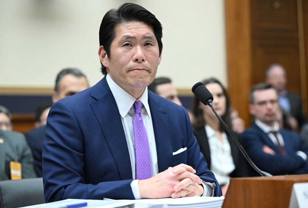 Special Counsel Robert Hur testifies before a House Judiciary Committee hearing on Capitol Hill in Washington, DC, March 12, 2024.  (MANDEL NGAN/AFP via Getty Images))