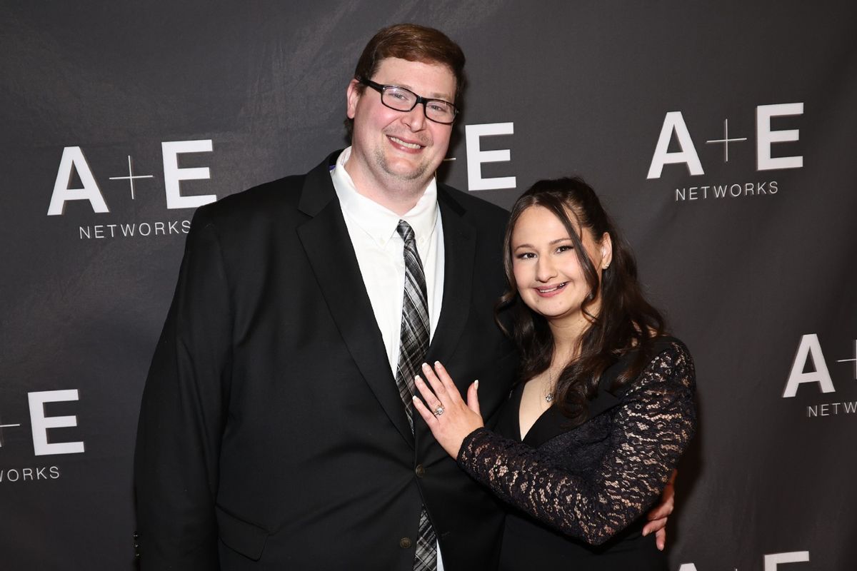 Ryan Anderson and Gypsy Rose Blanchard attend "The Prison Confessions Of Gypsy Rose Blanchard" Red Carpet Event on January 05, 2024 in New York City.  (Jamie McCarthy/Getty Images)