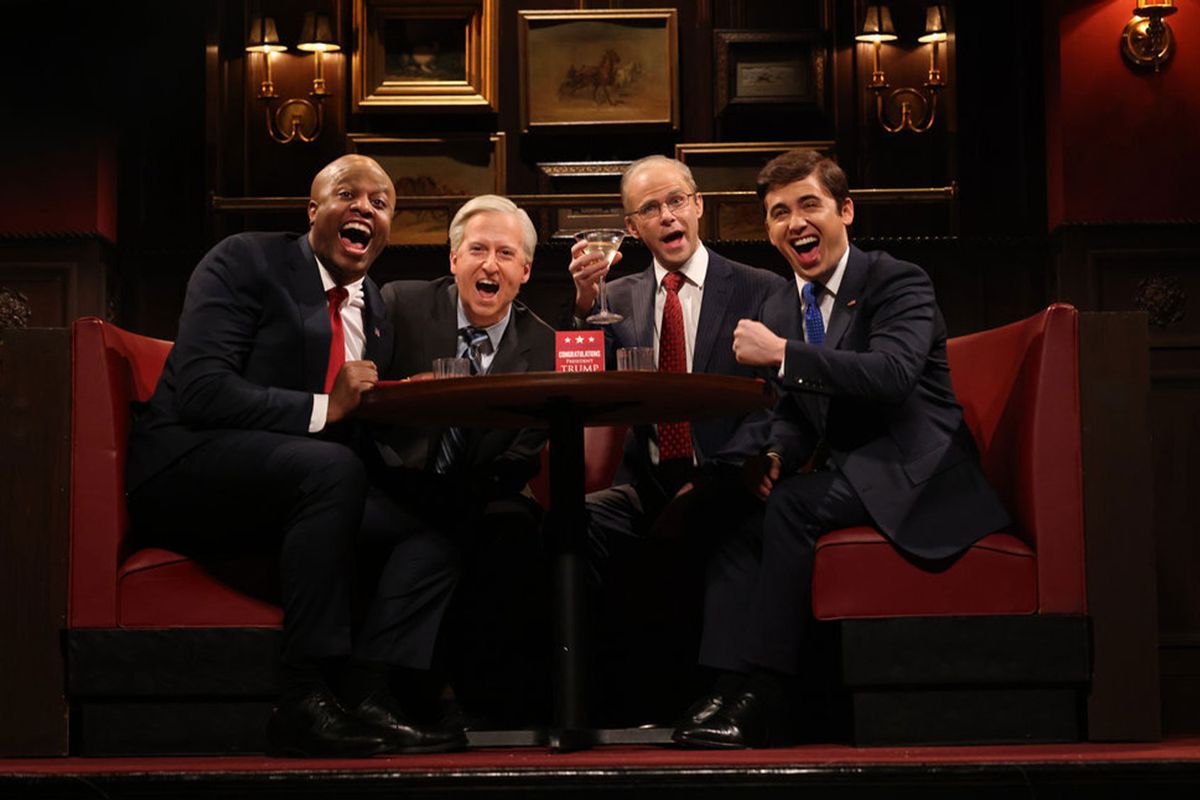 Devon Walker , James Austin Johnson, Mikey Day, and Marcello Hernandez on "Saturday Night Live" (NBC)