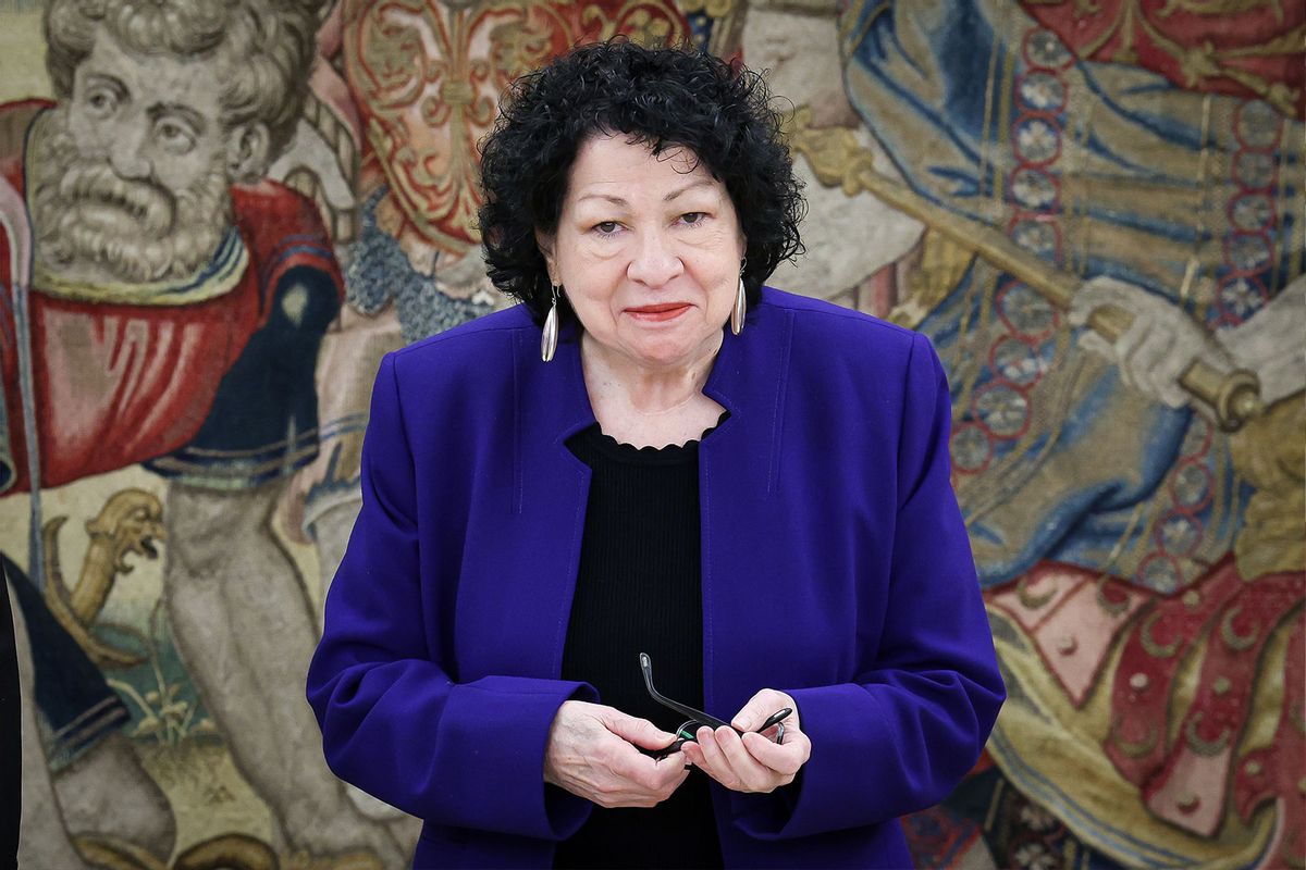 Sonia Sotomayor, Associate Justice of The Supreme Court of the United States at Zarzuela Palace on March 04, 2024 in Madrid, Spain. (Pablo Cuadra/Getty Images)