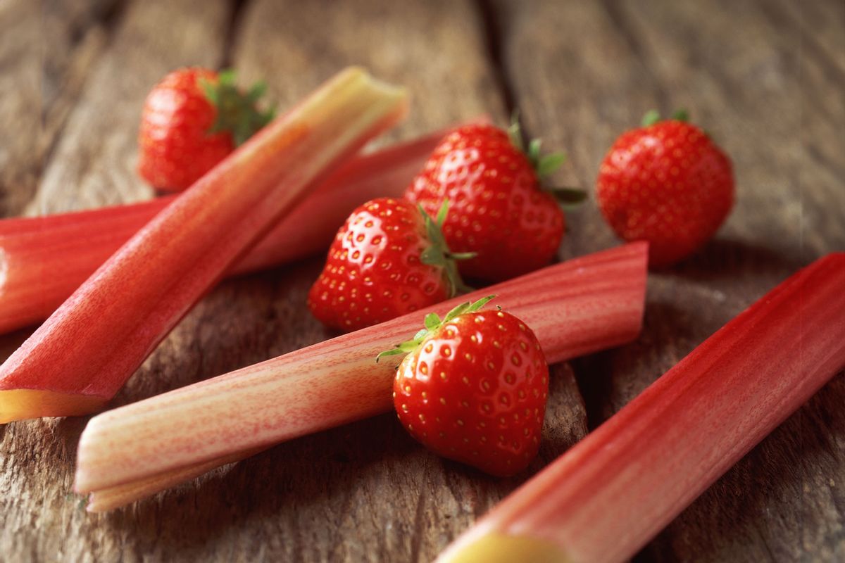 Strawberries and rhubarb (Getty Images/Diana Miller)